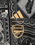 Arsenal 23/24 Windbreaker Reversible Black and Black