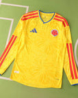 Colombia World Cup 2026 Jersey Player Version - Long Sleeve