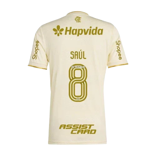 Manto Flamengo Jogo 3 2025/26 – Fan version All Sponsor #8 Saúl