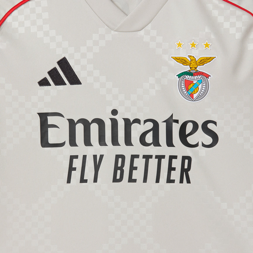 Benfica Away Kids Kit Beige 2025/26 - Last Few Units