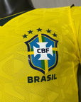 Brazil 2026 Home Player Version Long-Sleeve Jersey [Slim Fit]
