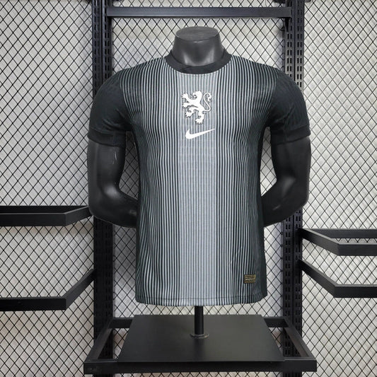 Netherlands 25/26 Goalkeeper Jersey - Black - Player Version [Slim Fit]