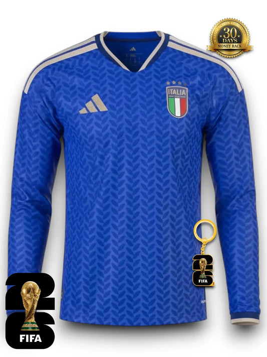 Italy World Cup 2026 Jersey - Long Sleeve - Fan Version