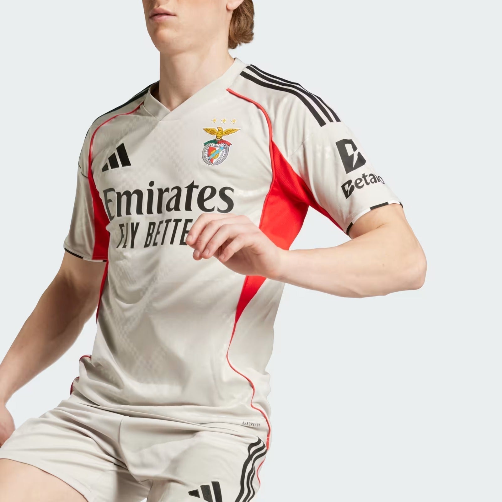 Benfica Away Shirt Beige 2025/26 - Last Few Units