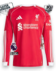 Liverpool Home Player Jersey 2025/26 - Long Sleeve
