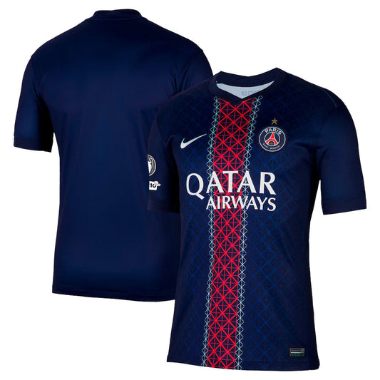 PSG Home Shirt 2025/26 - European Champions Emblem + UEFA Foundation 10th Anniversary